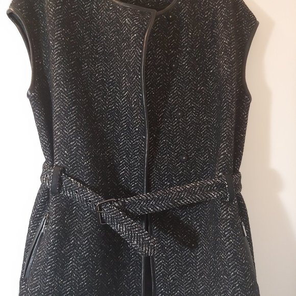 NWOT Tory Burch Sleeveless Wool Coat -US S - Picture 13 of 13